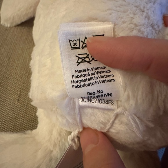 Jellycat Medium Bunny with Red Heart - Picture 3 of 3